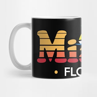 Colorful 80s style Miami Design Mug